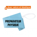 Armand "PREPARATEUR PHYSIQUE" with elastic and velcro - sky blue     