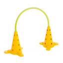 Football passing training arch fot synthetic ground - Yellow         