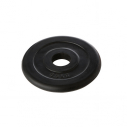 Black rubber plate 5 kg - for bar with dia. 28 mm - with CT logo     