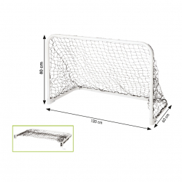 Mini metal goal - foldable - 1.20 x 0.80 x 0.60 m                    