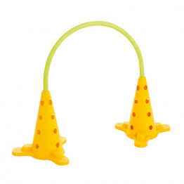 Football passing training arch fot synthetic ground - Yellow         
