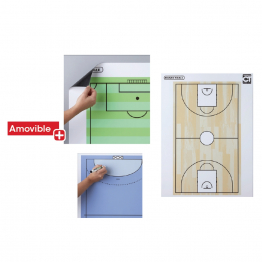 Magnetic white board - 80*60 cm - with basketball printing           