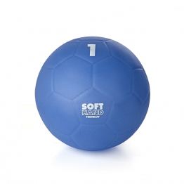 Ultrasoft smooth skin PVC handball - dia. 16,5 cm - 240 gr - blue    