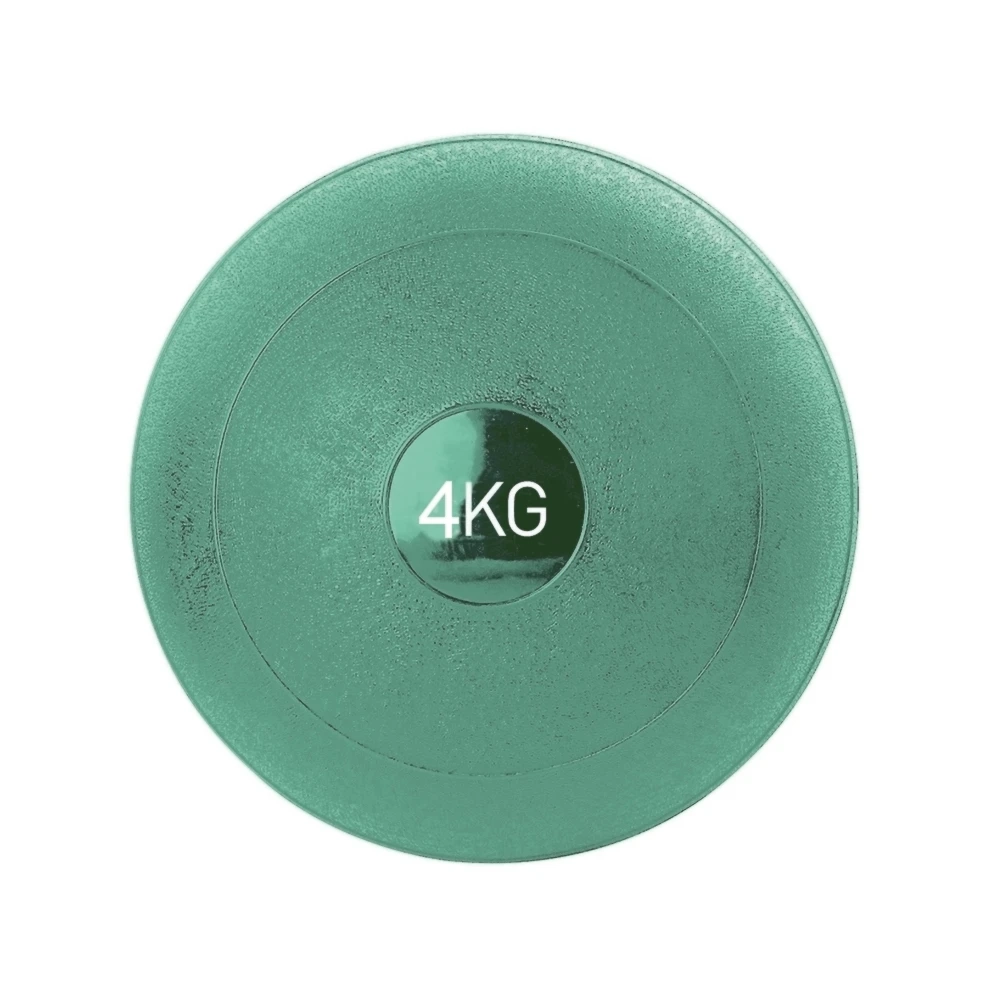 PVC medicine ball - 4 kg - diameter 23 cm - red                      