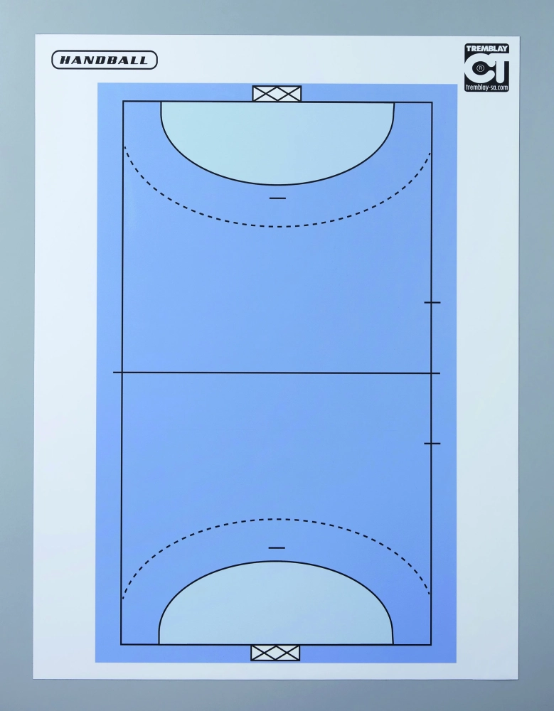 Magnetic white board - 80*60 cm - with handball printing             