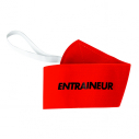 Armband "ENTRAINEUR" with elastic and velcro - red                   