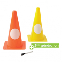 Set of 5 cones with marking parts - 30 cm                            