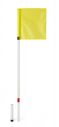 Set of  14 rugby corner flags - Yellow flags