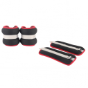 Wrist band - 0,5 kg x 2  - Black with red piping                     