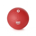 Ultrasoft smooth skin PVC handball - dia. 15,2 cm - 220 gr - red     