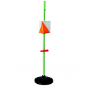 Orienteering pole with base