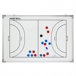 Handball coach board set - White - 90 x 60 cm - Front+Back printing  
