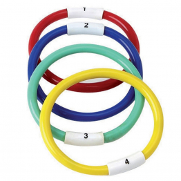 Diving rings with figures - set of 4                                 